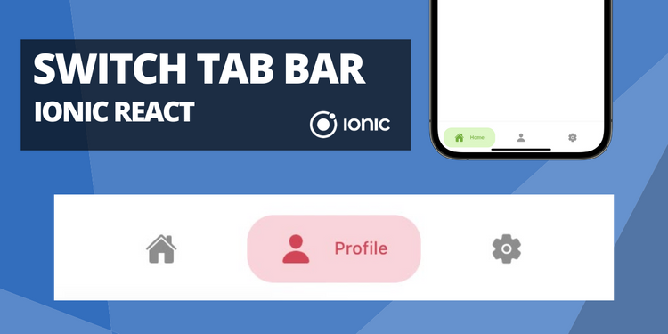 An animated switching tab bar
