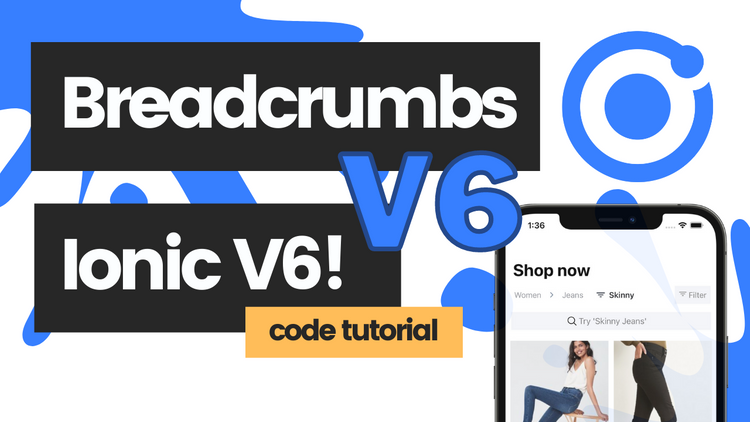 How to use the Breadcrumbs Component in Ionic Framework v6