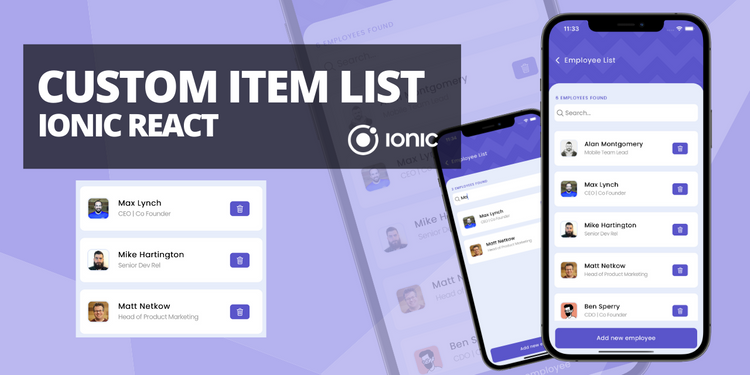 A custom, creative item list with features