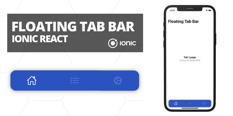 A floating tab bar component